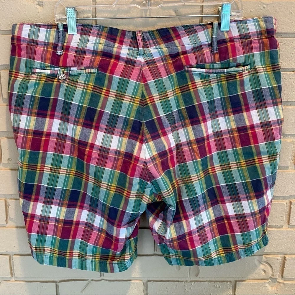 Polo Ralph Lauren Shorts Mens Size 40 Straight Fit India Madras Multicolor Plaid